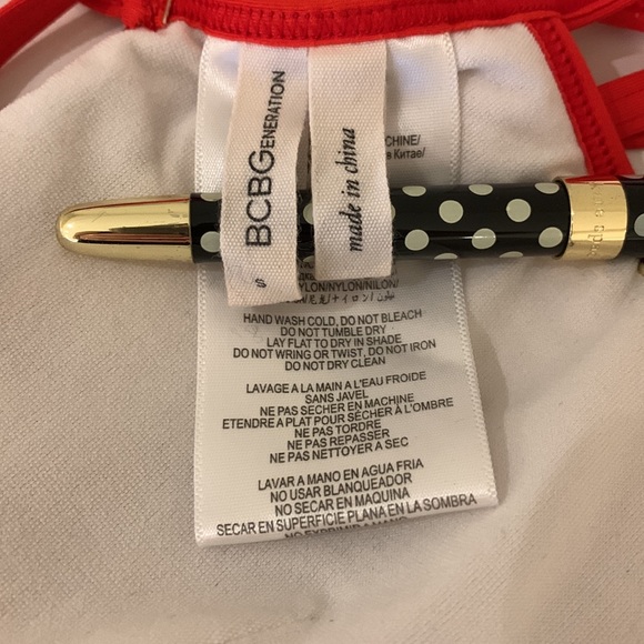 BCBGeneration Red Bathing Suit Size Small - Picture 5 of 11